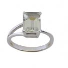 desirable green Amethyst 925 Sterling Silver Green Ring indian L-1in US 5,6,7,8