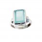 bewitching Aqua Chalcedony Silver Blue Ring exporter L-1in US 5,6,7,8