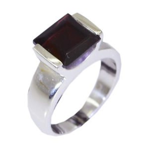 admirable Garnet Silver Red Ring india  L-1in US 5,6,7,8
