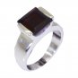 admirable Garnet Silver Red Ring india  L-1in US 5,6,7,8