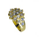 beauty White CZ Copper White Ring supply L-1in US 5,6,7,8