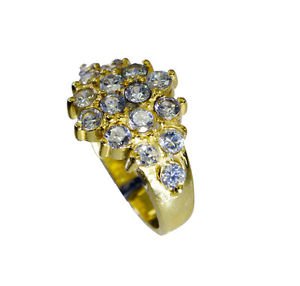 beauty White CZ Copper White Ring supply L-1in US 5,6,7,8