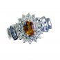 delightful Citrine Silver Yellow Ring wholesale L-1in US 5,6,7,8