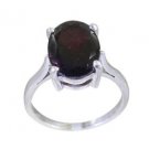 comely Garnet 925 Sterling Silver Red Ring handcrafted L-1in US 5,6,7,8