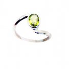 wonderful. Peridot Silver Green Ring handcrafted L-1in US 5,6,7,8