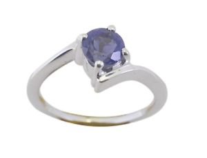 bonnie Iolite 925 Sterling Silver Blue Ring indian L-1in US 5,6,7,8