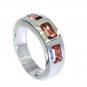 enticing Garnet Silver Red Ring wholesales L-1in US 5,6,7,8