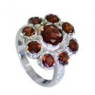 delightful Garnet Silver Red Ring suppiler L-1in US 5,6,7,8