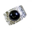 admirable Black onyx Silver Black Ring suppiler L-1in US 5,6,7,8