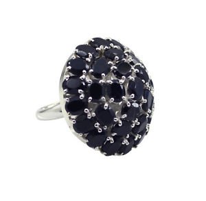 pretty Black onyx 925 Sterling  Black Ring wholesales L-1in US 5,6,7,8