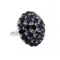 pretty Black onyx 925 Sterling  Black Ring wholesales L-1in US 5,6,7,8