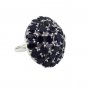pretty Black onyx 925 Sterling  Black Ring wholesales L-1in US 5,6,7,8