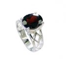 magnetic Garnet Silver Red Ring exporter L-1in US 5,6,7,8
