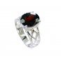 magnetic Garnet Silver Red Ring exporter L-1in US 5,6,7,8