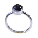 seductive Black onyx 925 Sterling Silver Black Ring suppiler L-1in US 5,6,7,8