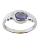 fair Iolite 925 Sterling Silver Blue Ring jaipur L-1in US 5,6,7,8