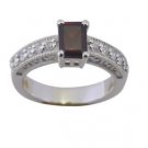 captivating Garnet 925 Sterling Silver Red Ring handcrafted L-1in US 5,6,7,8