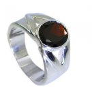 nice Garnet Silver Red Ring wholesales L-1in US 5,6,7,8