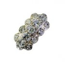 fair white Cz Silver White Ring wholesale L-1in US 5,6,7,8