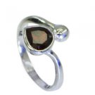 mesmeric Garnet Silver Red Ring wholesale L-1in US 5,6,7,8