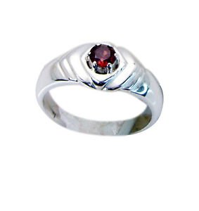 glamorous Garnet Silver Red Ring exporter L-1in US 5,6,7,8
