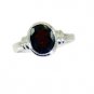 likely Garnet Silver Red Ring indian L-1in US 5,6,7,8