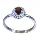 beauty Garnet 925 Sterling Silver Red Ring wholesale L-1in US 5,6,7,8
