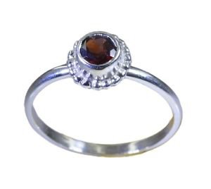 beauty Garnet 925 Sterling Silver Red Ring wholesale L-1in US 5,6,7,8