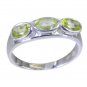 excellent Peridot 925 Sterling Silver Green Ring handmade L-1in US 5,6,7,8