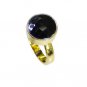 winning Black onyx Copper Black Ring handmade  L-1in US 5,6,7,8