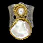 goodly Garnet Silver Red Ring jaipur L-1in US 5,6,7,8