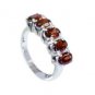 goodly Garnet Silver Red Ring jaipur L-1in US 5,6,7,8