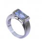 fascinating Blue Topaz 925 Sterling  Blue Ring exporter L-1in US 5,6,7,8