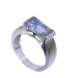 fascinating Blue Topaz 925 Sterling  Blue Ring exporter L-1in US 5,6,7,8