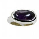 refined Amethyst Silver Purple Ring indian L-1in US 5,6,7,8