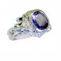 yummy Amethyst Silver Purple Ring indian L-1in US 5,6,7,8