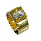 yummy White CZ Copper White Ring wholesales L-1in US 5,6,7,8