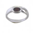 splendid Garnet 925 Sterling Silver Red Ring indian L-1in US 5,6,7,8