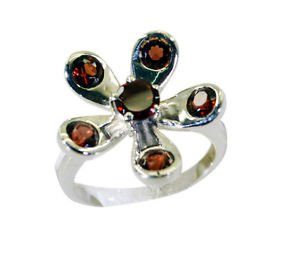 tempting Garnet Silver Red Ring exporter L-1in US 5,6,7,8