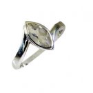 beauteous white Cz Silver White Ring india  L-1in US 5,6,7,8