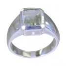 ideal green Amethyst 925 Sterling Silver Green Ring wholesales L-1in US 5,6,7,8