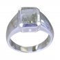ideal green Amethyst 925 Sterling Silver Green Ring wholesales L-1in US 5,6,7,8
