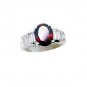 engaging Garnet Silver Red Ring gemstones L-1in US 5,6,7,8