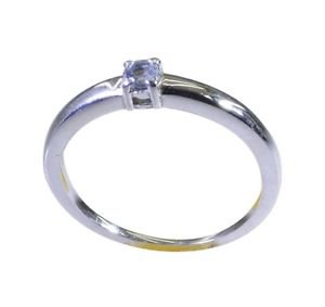 radiant Blue Topaz 925 Sterling Silver Blue Ring india  L-1in US 5,6,7,8
