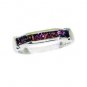 good Garnet Silver Red Ring handcrafted L-1in US 5,6,7,8