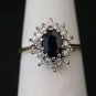 good Garnet Silver Red Ring handcrafted L-1in US 5,6,7,8