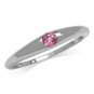 good Garnet Silver Red Ring handcrafted L-1in US 5,6,7,8