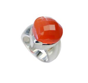 sexy Red onyx Silver Red Ring india  L-1in US 5,6,7,8