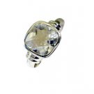 beauty white Cz Silver White Ring gemstone L-1in US 5,6,7,8