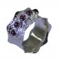 well-favored Garnet 925 Sterling Silver Red Ring wholesales L-1in US 5,6,7,8 Sz